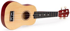 Detská gitara so 4 nylonovými strunami, drevená