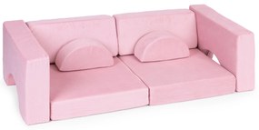 DIY Modulárne detské kreslo 8 mäkkých vankúšov skladacie - ECOTOYS rose