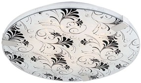 CLX Stropné vzorované LED osvetlenie TARRAGONA, 18W, teplá biela, 40cm, okrúhle