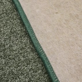 AladinWorld Expres, Kusový koberec Velur Ultra olivový štvorec, 200x200, zelená, obývacia izba