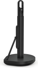 Matne čierny oceľový držiak na kuchynské utierky – simplehuman