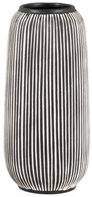 Čierno-biela váza z kameňa (výška 20 cm) – House Nordic