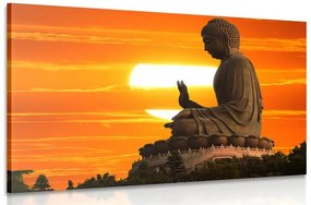 Obraz socha Budhu pri západe slnka Varianta: 90x60