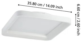 Eglo 901249 - LED Stmievateľné stropné svietidlo LORETELLO LED/12W/230V biela + DO