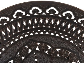 Záhradný stôl 102 cm SALIO (MDF) (hnedá) (pre 4 osoby). Vlastná spoľahlivá doprava až k Vám domov. 1018808