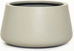 Kvetináč GORDO, sklolaminát, výška 21 cm, krémový