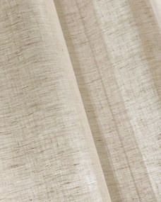 Záves so systémom FLEX (jednoduché spony flex) farba produktu béžová látka polopriehľadný, zapletaná