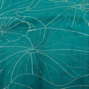 Dekorstudio Elegantný zamatový behúň na stôl BLINK 18 tmavotyrkysový Rozmer behúňa (šírka x dĺžka): 35x220cm