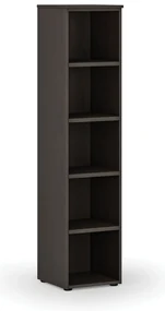 Kancelársky regál PRIMO WOOD, 400 x 420 x 1781 mm, wenge