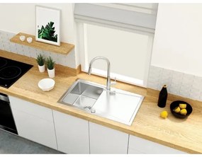 Deante BDH_072M - Drezová batéria s vyťahovacou sprškou LUKRECJA lesklý chróm