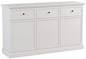 Komoda Lucca K3D3S biela opálová