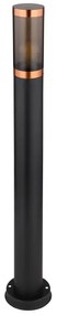 Globo 31588BC - Vonkajšia lampa BOSTON 1xE27/23W/230V IP44 80 cm čierna/meď