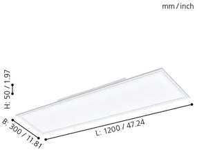 Eglo 98205 - LED Stmievateľný panel SALOBRENA-A LED/30W/230V + diaľkové ovládanie