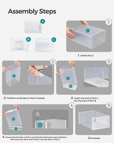 Botník z 18 boxov SONGMICS LSP18MWT