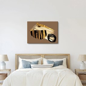 Obraz - Abstrakcia golden brown N⁰2 (70x50 cm)