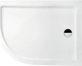 Besco Asymetrická sprchová akrylátová vanička SATURN AS 100x80 (120x90) IP BESCO-Rozmery: 100x80, BESCO-Orientácia: Ľavá
