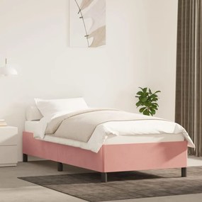 Rám postele ružový 90x200 cm zamat