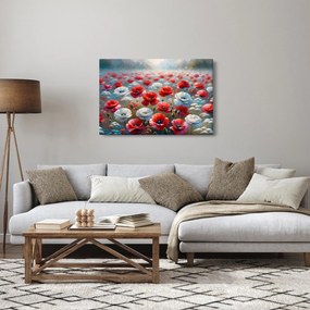 Obraz - Pole vlčích makov (90x60 cm)