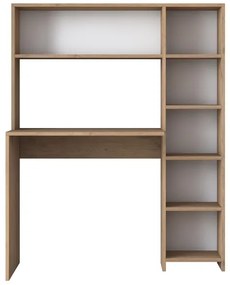 Pracovný stôl s policou RANI 113,2x141,8 cm hnedá