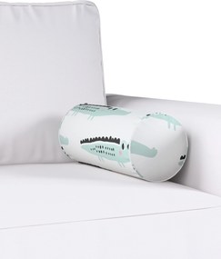 Jednoduchý valcový vankúš farba produktu zelená látka vzorované