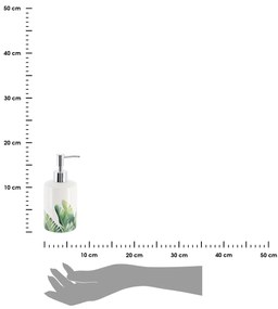 Dávkovač mydla Oasis, kombinácia farieb/s chrómovými prvkami, 320 ml