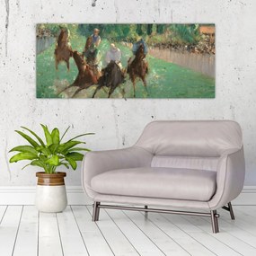 Obraz - Edouard Manet, At the Races, reprodukcia (120x50 cm)