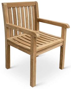 Noela Záhradný teakový set Garden I + 4x kreslo Kingsbury
