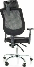 Čierne kancelárske kreslo FLEXISEAT Q-118RC