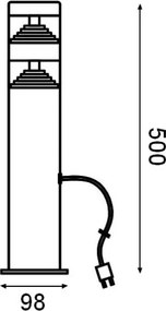 Ledvance - LED Vonkajšia lampa ORION DOUBLE LED/4W/12V IP44