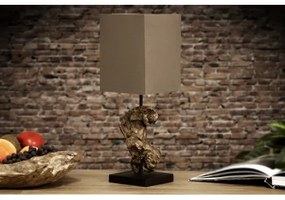 Stolová lampa 19479 Masív drevo - Hnedá  - Komfort-nábytok
