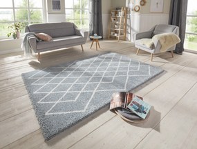 ELLE Decoration, AKCIA: 80x150 cm Kusový koberec Passion 103677 Aquablue, Cream z kolekcie Elle, šedá, chodba / predsieň