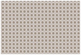 Tapeta hnedé kvetinové ornamenty