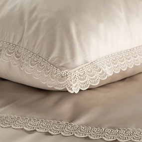 Dekorstudio Elegantné posteľné obliečky RETRO6 v béžovej farbe Rozmer posteľných obliečok: Šírka x Dĺžka: 160x200cm + 2 ks 70x80 cm