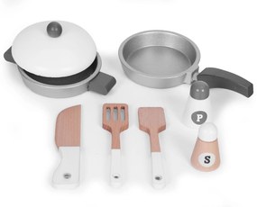 Detská kuchynka s 8 doplnkami, rúra, vodovodná batéria, drez, ECOTOYS