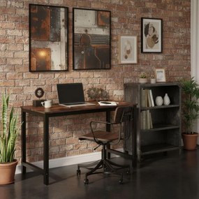 Počítačový stôl 120 x 60 cm – pracovný stôl do kancelárie a študentskej izby čierna