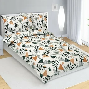 Bellatex Krepové obliečky Záhrada, 140 x 220 cm, 70 x 90 cm, 140 x 220 cm, 70 x 90 cm