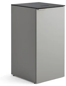 Odpadkový kôš na triedenie odpadu CELSIUS, šedý, 90 L kôš + 21 L box + 10 L box