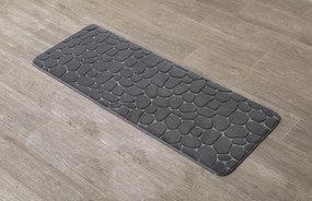 TENDANCE Predložka do kúpeľne Stones, 45x120 cm, grafitová