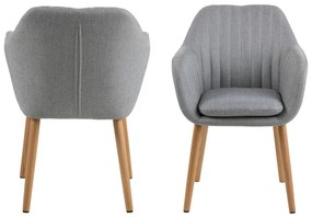 Svetlosivá jedálenská stolička Actona Emilia