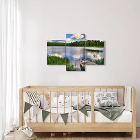 Obraz - Malebná dedina (90x60 cm)
