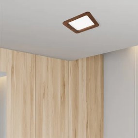 LED podhľadové svietidlo WOODY SPOT LED/17W/230V 3000K čerešňa 18,5x18,5 cm