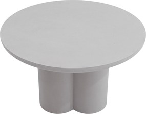 Okrúhly konferenčný stolík Cylindus 80 cm - svetlosivý