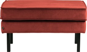 BePureHome Rodeo zamatový ottoman - Tehlová