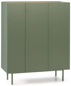 Zelená vysoká komoda v dekore duba 95x120 cm Arista – Teulat