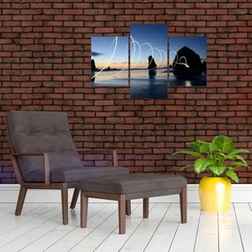 Obraz - pláž pri západe (90x60 cm)