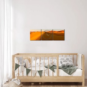 Obraz púšte (s hodinami) (90x30 cm)