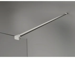 Mexen Kioto-X, sprchová zástena 120 x 200 cm, 10mm číre sklo, oceľový profil, 800-120-101-97-00-X