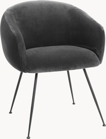 Zamatová jedálenská stolička Elbury