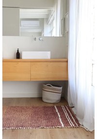 Bavlnený koberec v tehlovej farbe 80x140 cm Twin Toffee – Lorena Canals