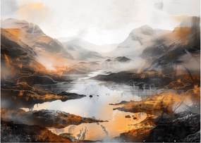 Obraz - Maľba horskej krajiny (70x50 cm)